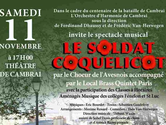2017.11.11. Spectacle musical "Le soldat Coquelicot"