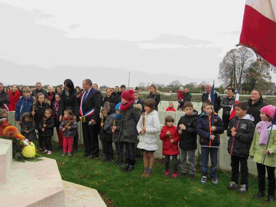 Mercredi 11 novembre 2015, Commémoration de l'armistice à Haynecourt