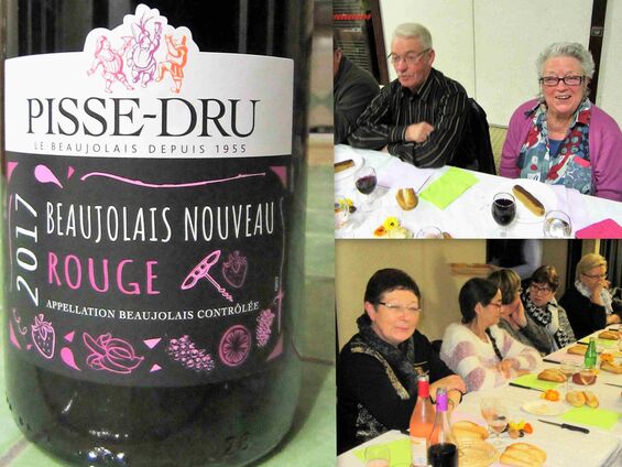 Jeudi 16 novembre 2017, Soirée Beaujolais