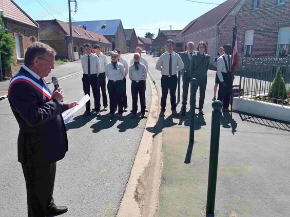 Mardi 8 mai 2018, Commémoration de l'armistice à Haynecourt