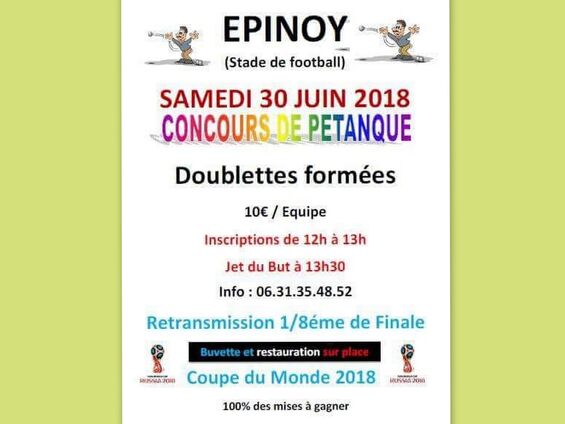 Samedi 30 juin 2018, Retransmission du match France-Argentine durant la coupe du monde de football à Haynecourt