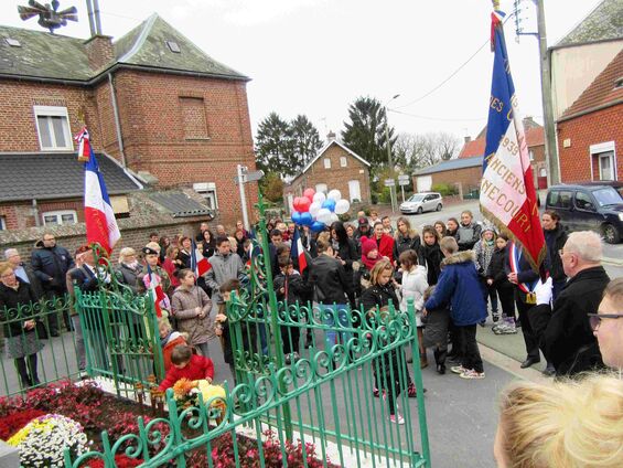 Mercredi 11 novembre 2015, Commémoration de l'armistice à Haynecourt