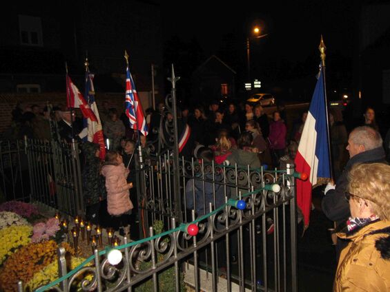 Samedi 10 novembre 2018, Veillée de commémoration de l'armistice à Haynecourt