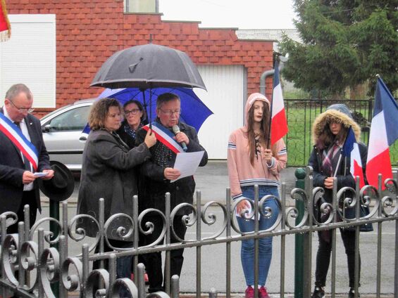 Samedi 11 novembre 2017, Commémoration à Haynecourt