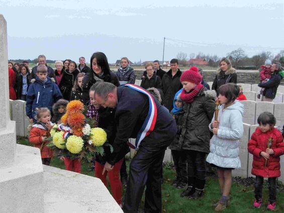 Mercredi 11 novembre 2015, Commémoration de l'armistice à Haynecourt