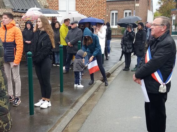 Lundi 11 novembre 2019, Commémoration de l'armistice à Haynecourt