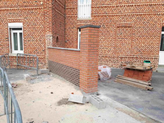 Travaux à l'école d'Haynecourt, juillet 2017