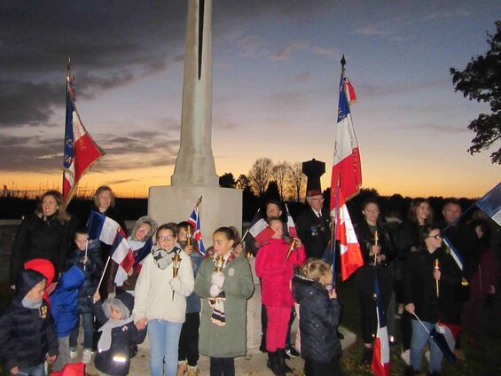 Samedi 10 novembre 2018, Veillée de commémoration de l'armistice à Haynecourt