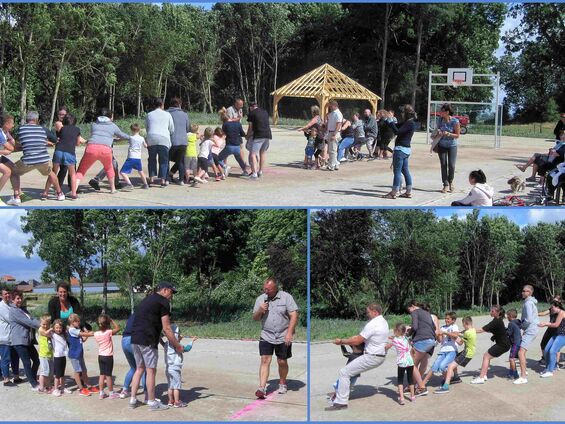 Vendredi 14 juillet 2017, Jeux sur le terrain omnisports d'Haynecourt
