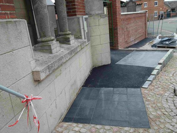 Mise en accessibilité de l'église d'Haynecourt, fin octobre 2017