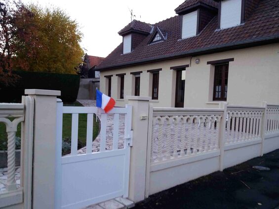 Samedi 10 et dimanche 11 novembre 2018, Un drapeau sur chaque maison à Haynecourt