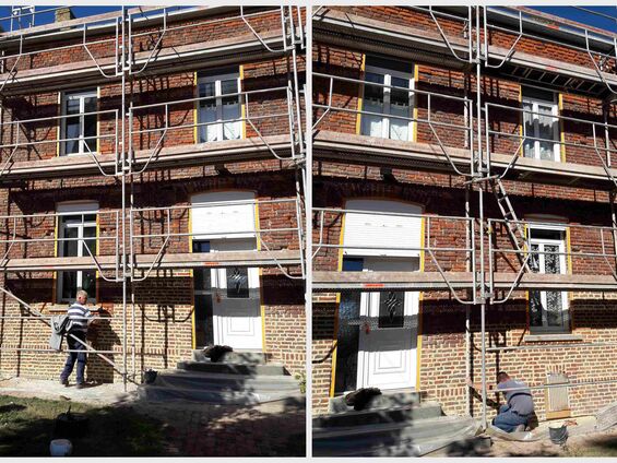 Travaux sur l'ancien presbytère, novembre 2016