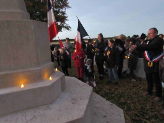 Samedi 10 novembre 2018, Veillée de commémoration de l'armistice à Haynecourt