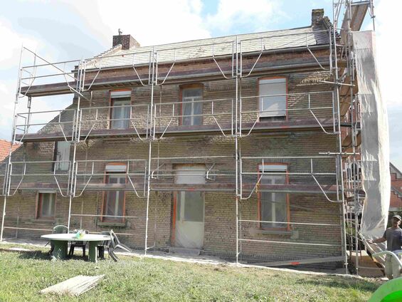 Travaux sur l'ancien presbytère, novembre 2016