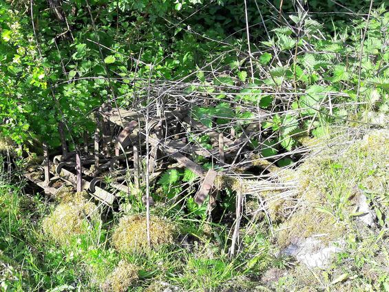 Déchets sur les pistes d'Haynecourt avant 2016