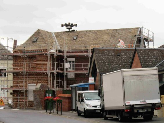 Travaux sur la maison au 1 rue de Bourlon à Haynecourt en 2016