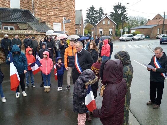 Lundi 11 novembre 2019, Commémoration de l'armistice à Haynecourt