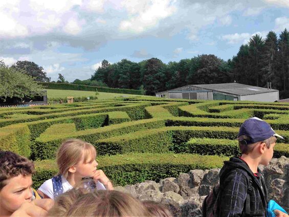 Visite du labyrinthe du château de Leeds à Maidstone