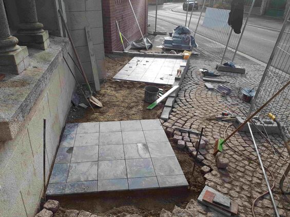Mise en accessibilité de l'église d'Haynecourt, fin octobre 2017