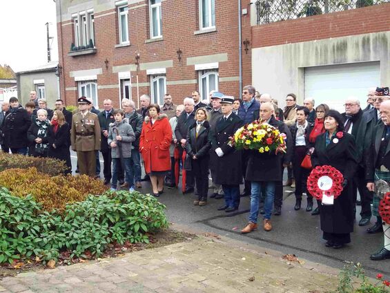 11.11.2017. Cantaing sur l'Escaut, inauguration du mémorial Mackintosk