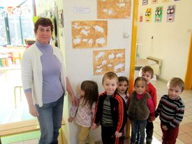 Marie Thérèse, employée à l'école maternelle
