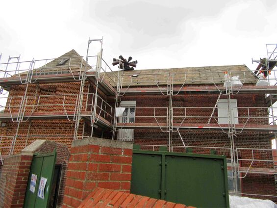 Travaux sur la maison au 1 rue de Bourlon à Haynecourt en 2016