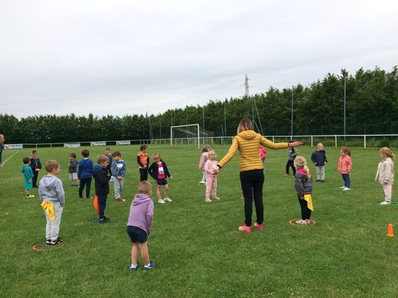 Lundi 3 juin 2019, Rencontres sportives pour les maternelles avec l'USEP à Cambrai
