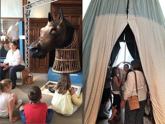 Mardi 25 juin 2019, Les élèves du RPI visitent la maison des géants à Ath