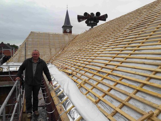 Travaux sur la maison au 1 rue de Bourlon à Haynecourt en 2016