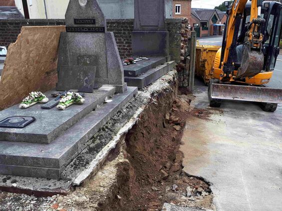 Mise en accessibilité de l'église d'Haynecourt, fin octobre 2017