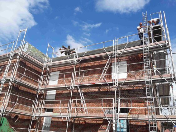 Travaux sur la maison au 1 rue de Bourlon à Haynecourt en 2016