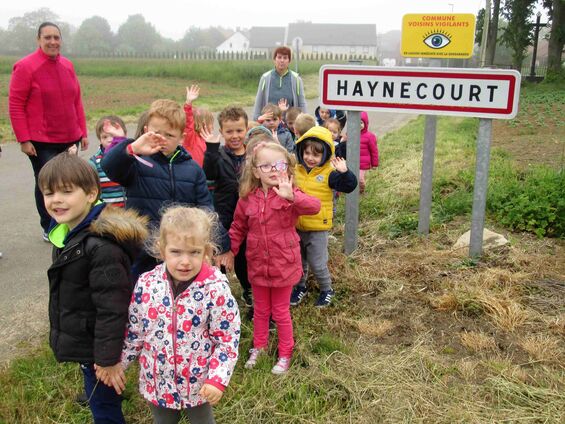 Mardi 15 mai 2018, Parcours du cœur scolaire à Haynecourt