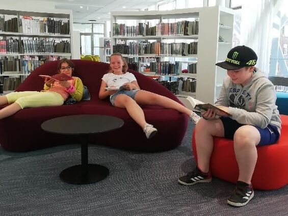 Vendredi 21 juin 2019, Visite de la nouvelle médiathèque de Cambrai : le Labo Culturel par les élèves de la classe des CM1-CM2 du R.P.I. Haynecourt-Sancourt-Blécourt