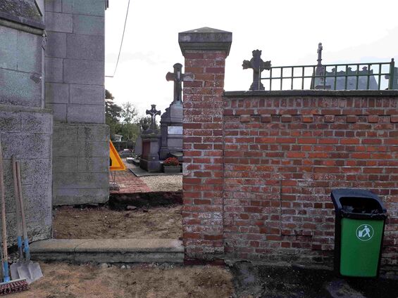 Mise en accessibilité de l'église d'Haynecourt, fin octobre 2017