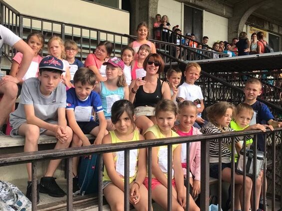 Stade de la liberté de Cambrai, épreuves d’athlétisme le lundi 1er juillet 2019 pour les élèves du R.P.I.