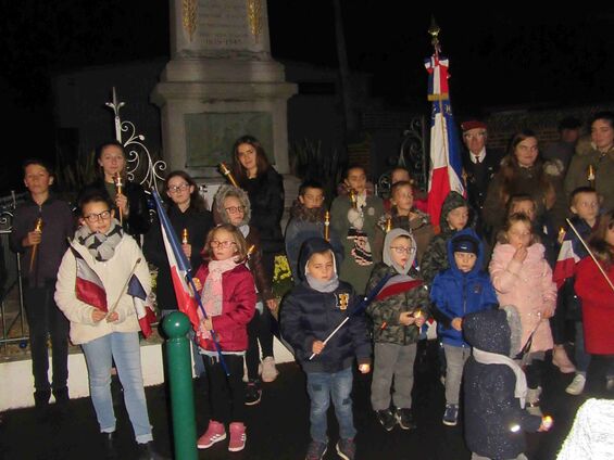 Samedi 10 novembre 2018, Veillée de commémoration de l'armistice à Haynecourt