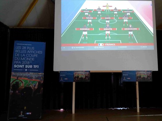 Samedi 16 juin 2018, Retransmission du match France-Australie durant la coupe du monde de football à Haynecourt