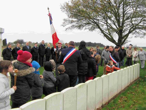 Mercredi 11 novembre 2015, Commémoration de l'armistice à Haynecourt