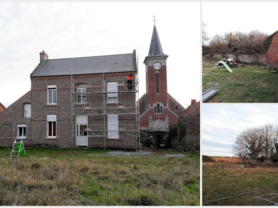 Travaux sur l'ancien presbytère, novembre 2016