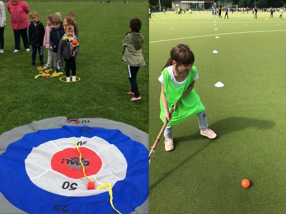 Jeudi 6 juin 2019, Rencontre de hockey dans la cadre de l'USEP pour les élèves des cycles 2 et 3 au stade derrière Paul Duez à Cambrai