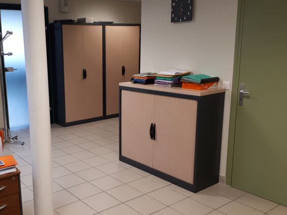 Travaux dans le secrétariat de mairie d'Haynecourt en octobre 2019