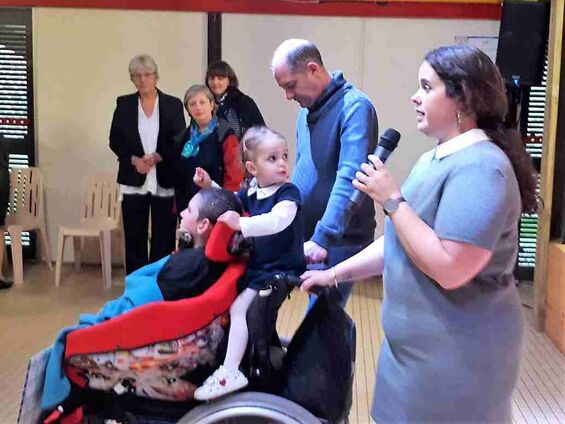 Vendredi 19 octobre 2018, Remise officielle du chèque pour Julien