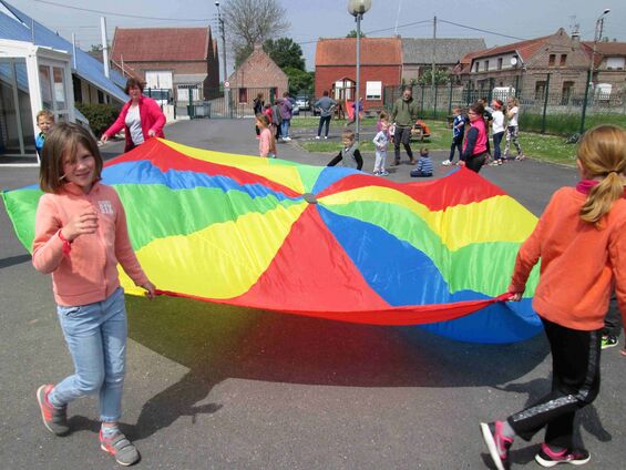 Mardi 15 mai 2018, Parcours du cœur scolaire à Haynecourt