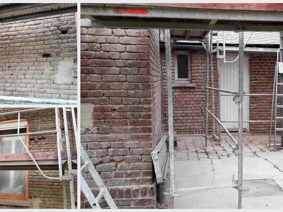 Travaux sur l'ancien presbytère, novembre 2016