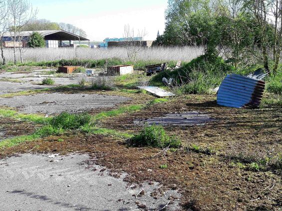 Déchets sur les pistes d'Haynecourt avant 2016