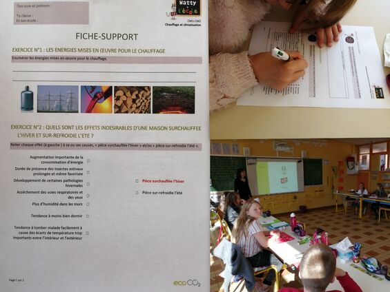 Vendredi 28 juin 2019, les élèves de la classe des CM1-CM2 du R.P.I. Haynecourt-Sancourt-Blécourt reçoivent un animateur dans le cadre du programme Watty à l'école