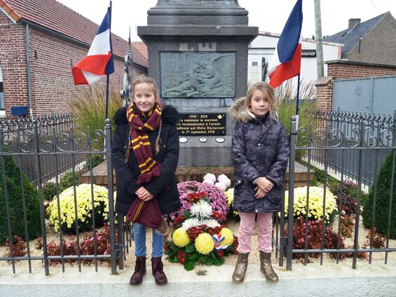 Lundi 11 novembre 2019, Commémoration de l'armistice à Haynecourt