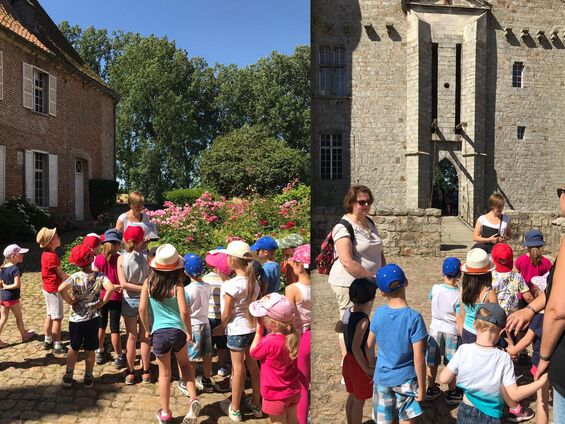 Lundi 2 juillet 2018, Sortie du RPI au château d'Olhain