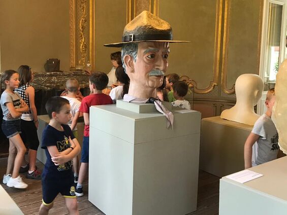 Mardi 25 juin 2019, Les élèves du RPI visitent la maison des géants à Ath