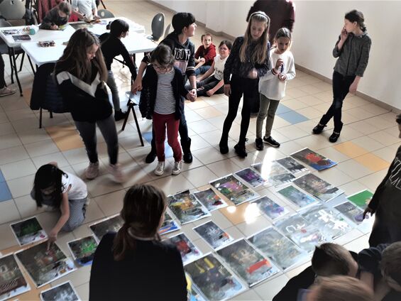 Lundi 1er avril 2019, Dans le cadre du CLEA, nos élèves du R.P.I rencontrent Stéphane Billot à Sancourt